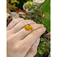 8.89 Ct. Orangish Yellow Citrine from Brazil Life Style