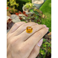 7.45 Ct. Orangish Yellow Citrine from Brazil Life Style