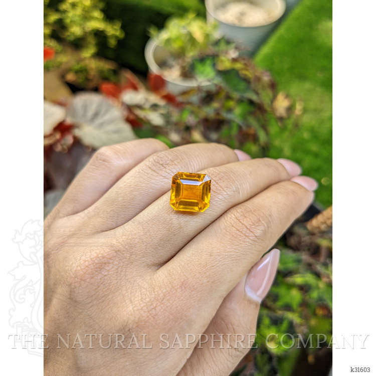 7.45 Ct. Orangish Yellow Citrine from Brazil
