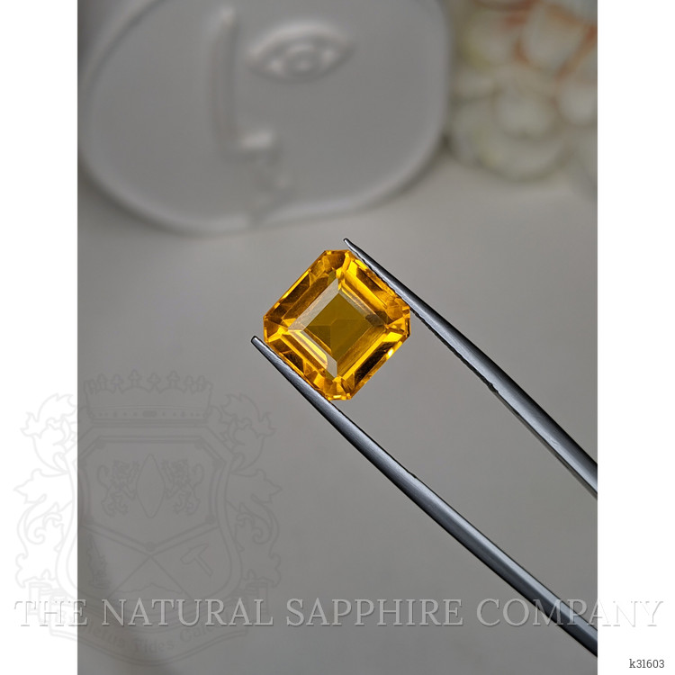 7.45 Ct. Orangish Yellow Citrine from Brazil