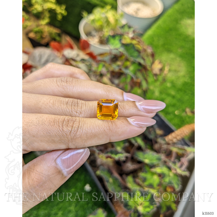 7.45 Ct. Orangish Yellow Citrine from Brazil