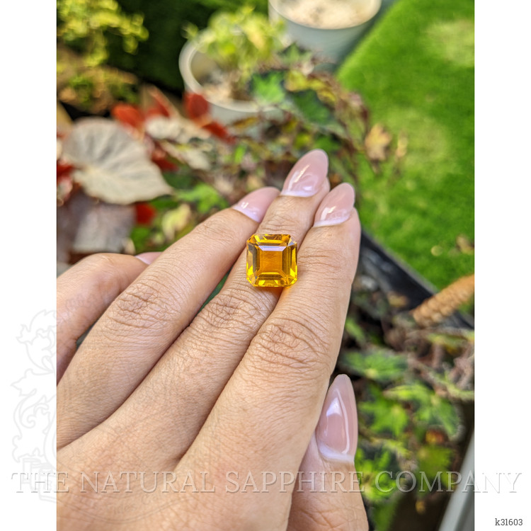 7.45 Ct. Orangish Yellow Citrine from Brazil