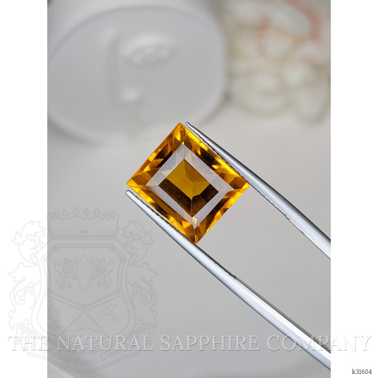 11.37 Ct. Orangish Yellow Citrine from Brazil