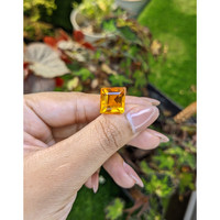 10.68 Ct. Yellowish Orange Citrine from Brazil Life Style