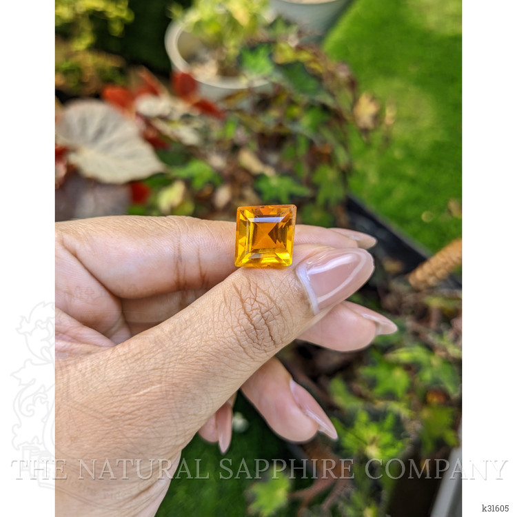 10.68 Ct. Yellowish Orange Citrine from Brazil