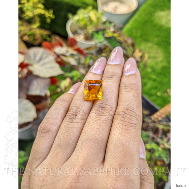 10.68 Ct. Yellowish Orange Citrine from Brazil