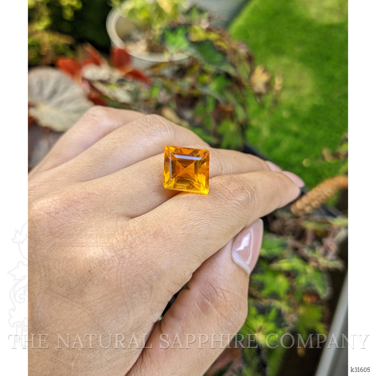 10.68 Ct. Yellowish Orange Citrine from Brazil