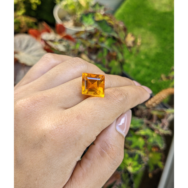 10.68 Ct. Yellowish Orange Citrine from Brazil