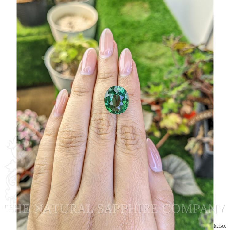 10.19 Ct. Bluish Green Prasiolite from Brazil