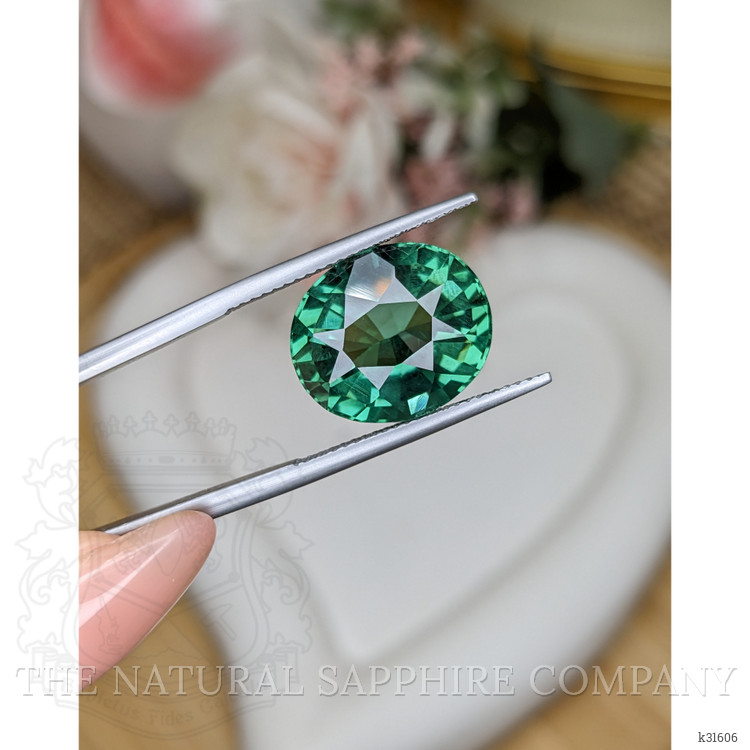 10.19 Ct. Bluish Green Prasiolite from Brazil