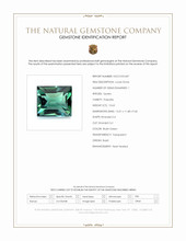 10.63 Ct. Bluish Green Prasiolite from Brazil Scan Report