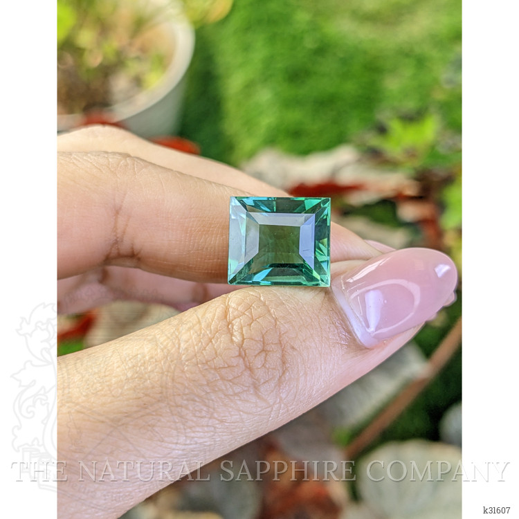 10.63 Ct. Bluish Green Prasiolite from Brazil