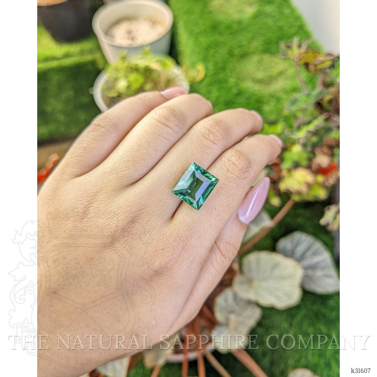 10.63 Ct. Bluish Green Prasiolite from Brazil