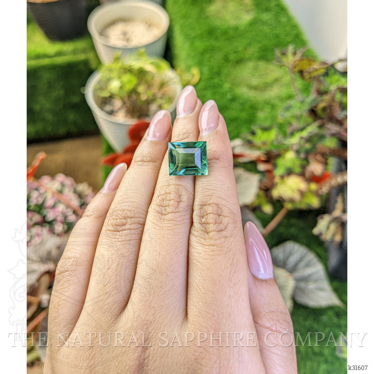 10.63 Ct. Bluish Green Prasiolite from Brazil