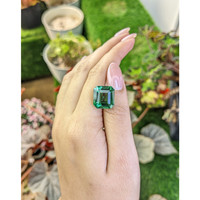 12.66 Ct. Green Prasiolite from Brazil Life Style