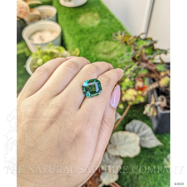 10.31 Ct. Bluish Green Prasiolite from Brazil