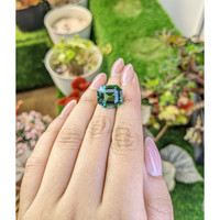 10.31 Ct. Bluish Green Prasiolite from Brazil Life Style