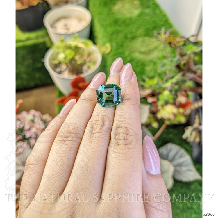 10.31 Ct. Bluish Green Prasiolite from Brazil