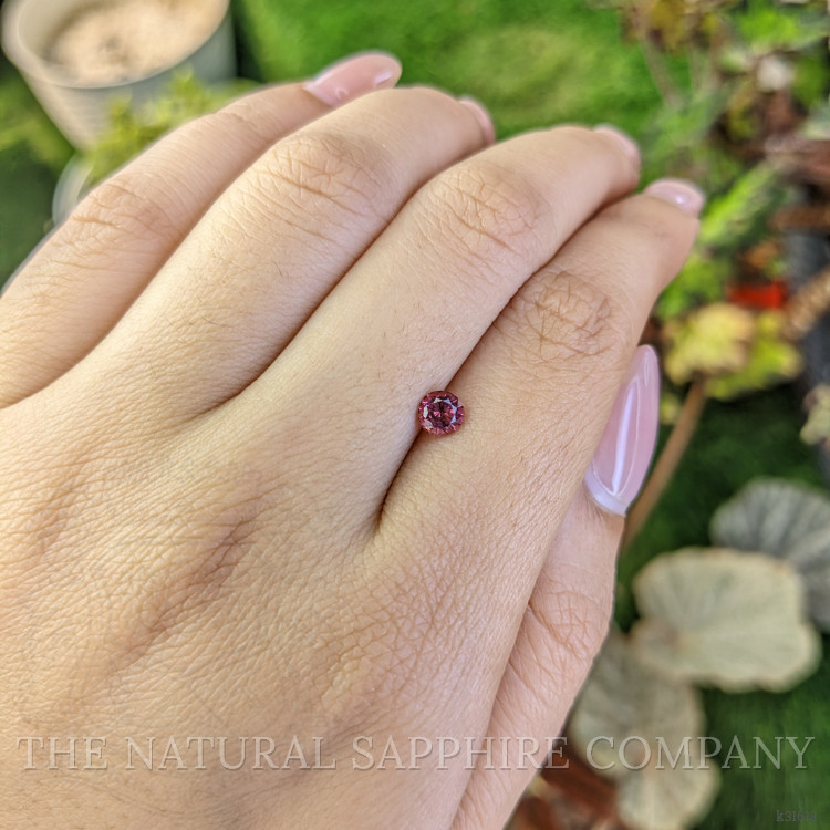 0.59 Ct. Purplish Pink Rhodolite Garnet from Ceylon (Sri Lanka)