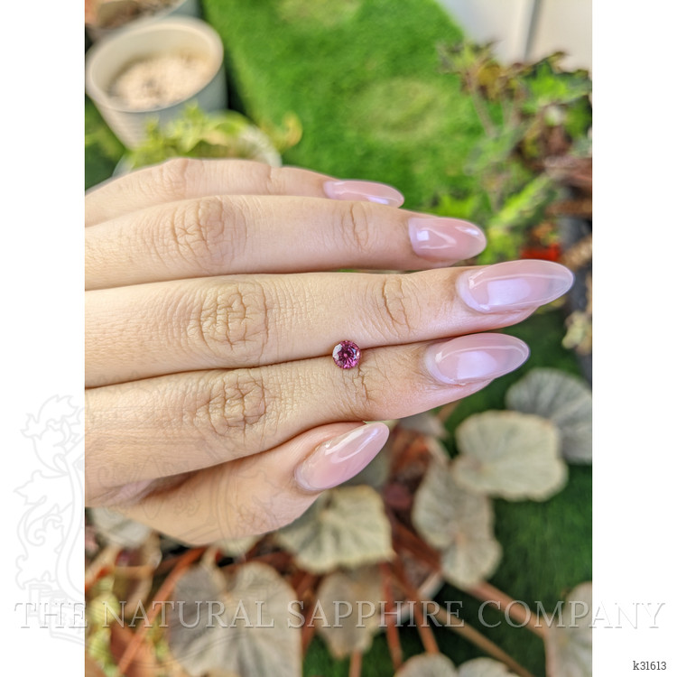0.59 Ct. Purplish Pink Rhodolite Garnet from Ceylon (Sri Lanka)