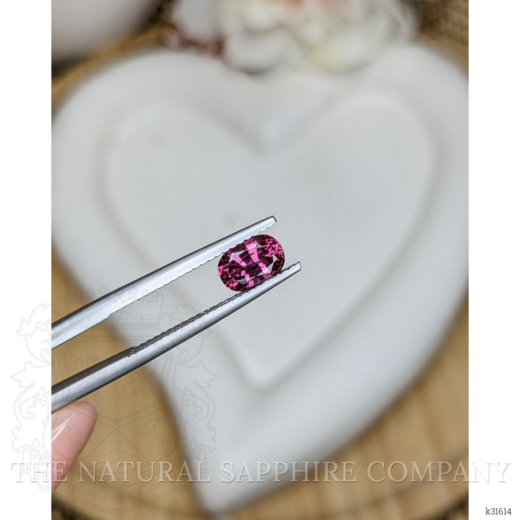 1.08 Ct. Purplish Pink Rhodolite Garnet from Ceylon (Sri Lanka)