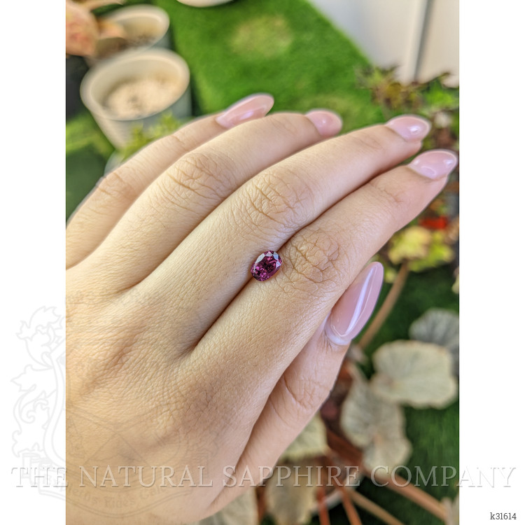 1.08 Ct. Purplish Pink Rhodolite Garnet from Ceylon (Sri Lanka)