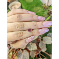 0.96 Ct. Purplish Pink Rhodolite Garnet from Ceylon (Sri Lanka) Life Style