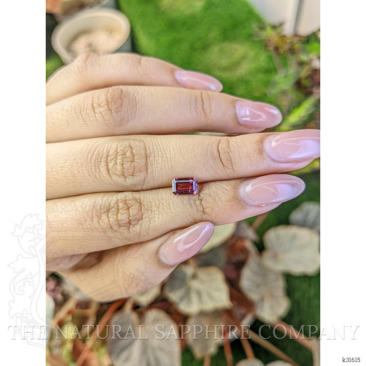 0.96 Ct. Purplish Pink Rhodolite Garnet from Ceylon (Sri Lanka)