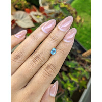 0.73 Ct. Sky Blue Topaz from Brazil Life Style