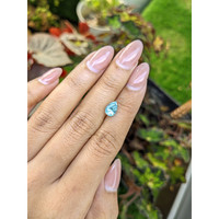 1.05 Ct. Sky Blue Topaz from Brazil Life Style