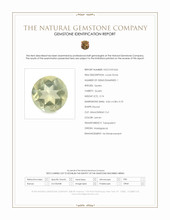 0.74 Ct. Lemon Quartz from Madagascar Scan Report
