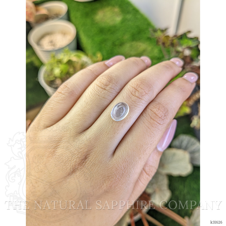 3.06 Ct. White Cabochon Quartz from Brazil