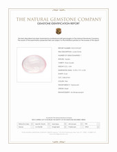 3.04 Ct. Pink Cabochon Rose Quartz from Brazil Scan Report