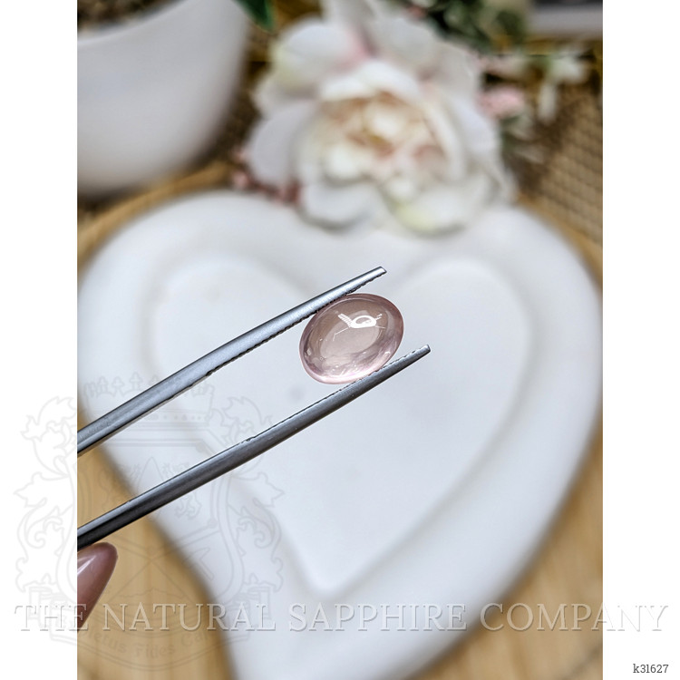 3.04 Ct. Pink Cabochon Rose Quartz from Brazil