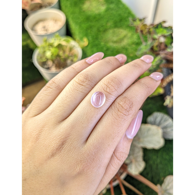 3.05 Ct. Pink Cabochon Rose Quartz from Brazil