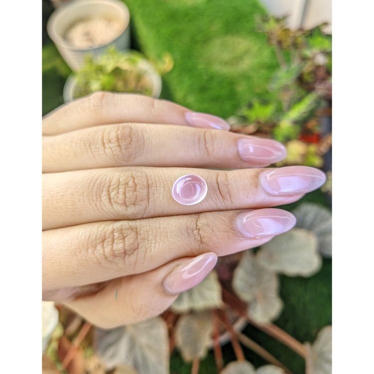 3.05 Ct. Pink Cabochon Rose Quartz from Brazil