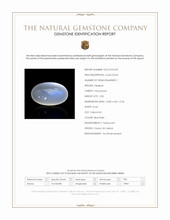 2.82 Ct. Blue Flash Cabochon Moonstone from Ceylon (Sri Lanka) Scan Report