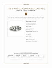 3.36 Ct. White Cabochon Rutilated Quartz from Ceylon (Sri Lanka) Scan Report