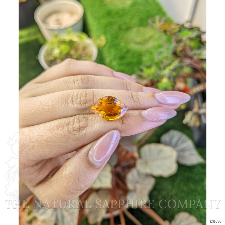 10.73 Ct. Yellowish Orange Citrine from Brazil