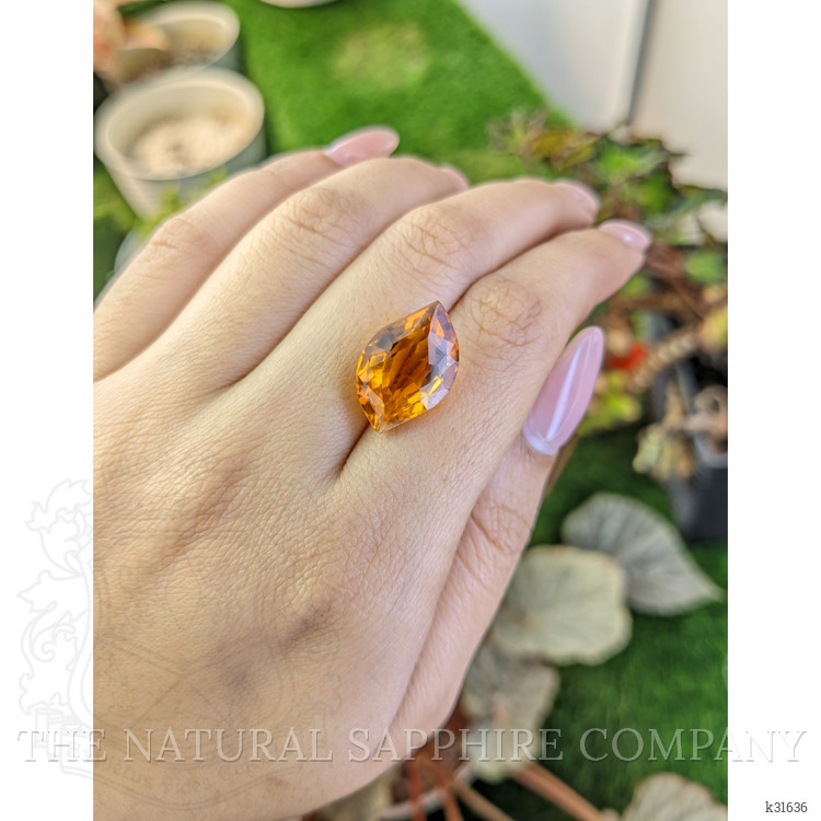 10.73 Ct. Yellowish Orange Citrine from Brazil