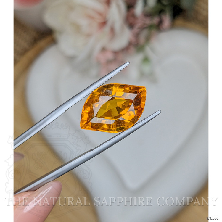 10.73 Ct. Yellowish Orange Citrine from Brazil