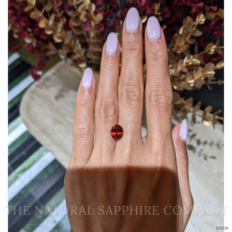 3.93 Ct. Orange Spessartite Garnet from Brazil