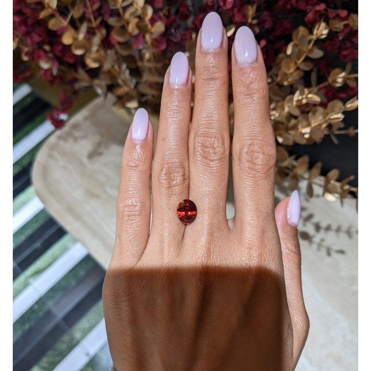3.93 Ct. Orange Spessartite Garnet from Brazil