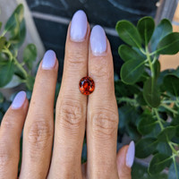 3.74 Ct. Orange Spessartite Garnet from Brazil Life Style