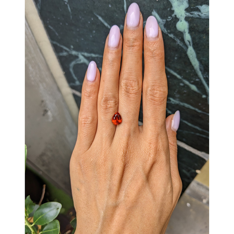 2.75 Ct. Reddish Orange Spessartite Garnet from Brazil