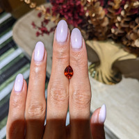 2.75 Ct. Reddish Orange Spessartite Garnet from Brazil Life Style