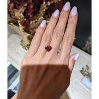 4.14 Ct. Reddish Orange Spessartite Garnet from Brazil Life Style