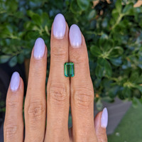 2.84 Ct. Green Tourmaline from Brazil Life Style