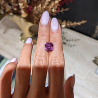5.02 Ct. Purplish Pink Spinel from Ceylon (Sri Lanka) Life Style