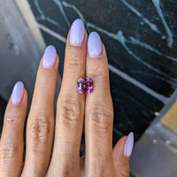 5.02 Ct. Purplish Pink Spinel from Ceylon (Sri Lanka) Life Style